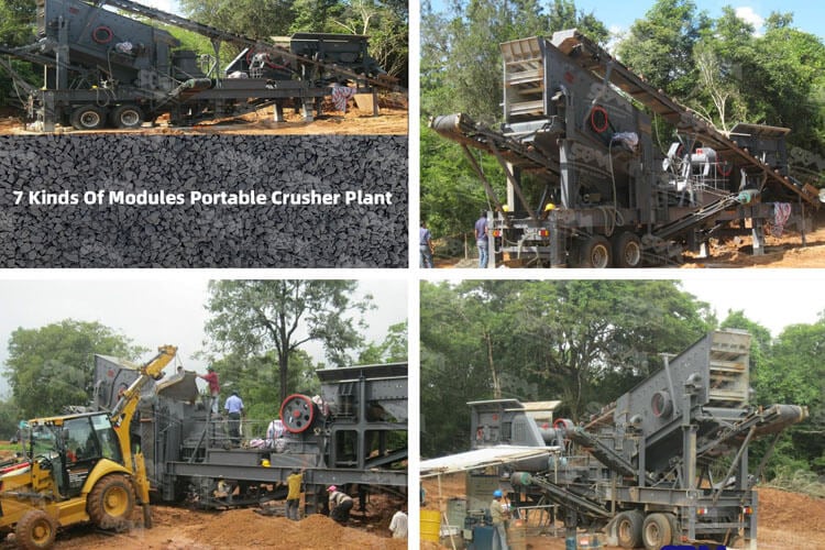 7 kinds of portable crusher plants